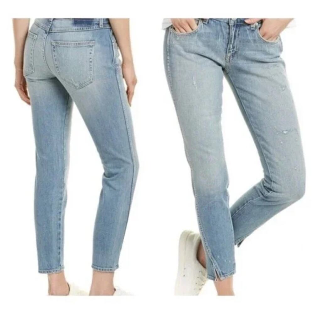 Amo Twist Jeans in Sweet Cheeks Distressed Size 28